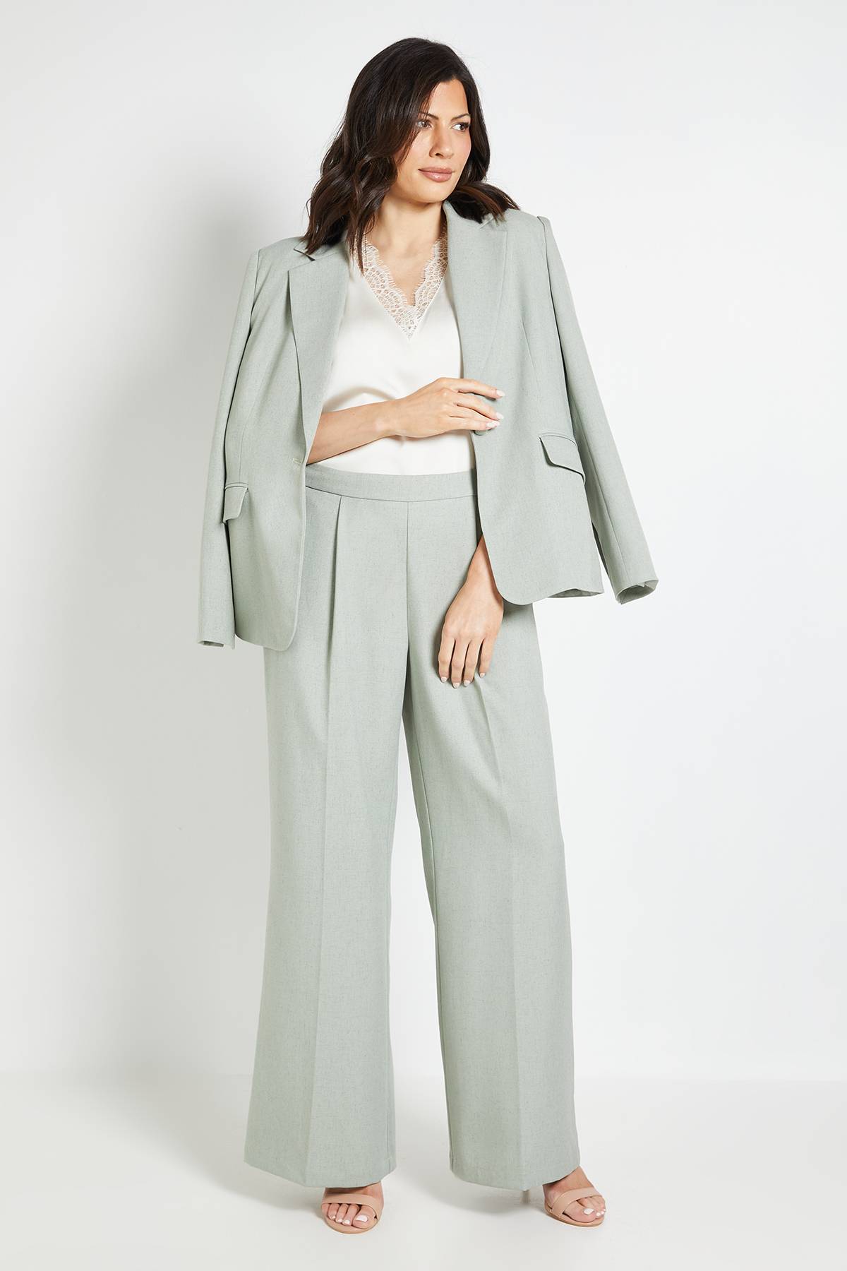 Wallis Pantalon Large En Mélange De Lin