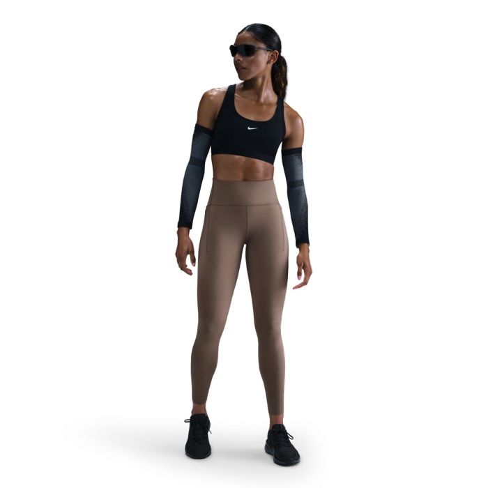 Nike Dame Lange tights Dri-Fit Swift high-Waisted Tights Brun