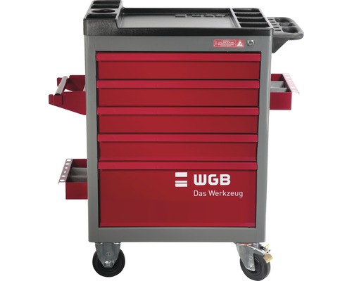 WGB werkplaatswagen met 5 laden, bestaande uit 6 modules, set van 108 stuks.
