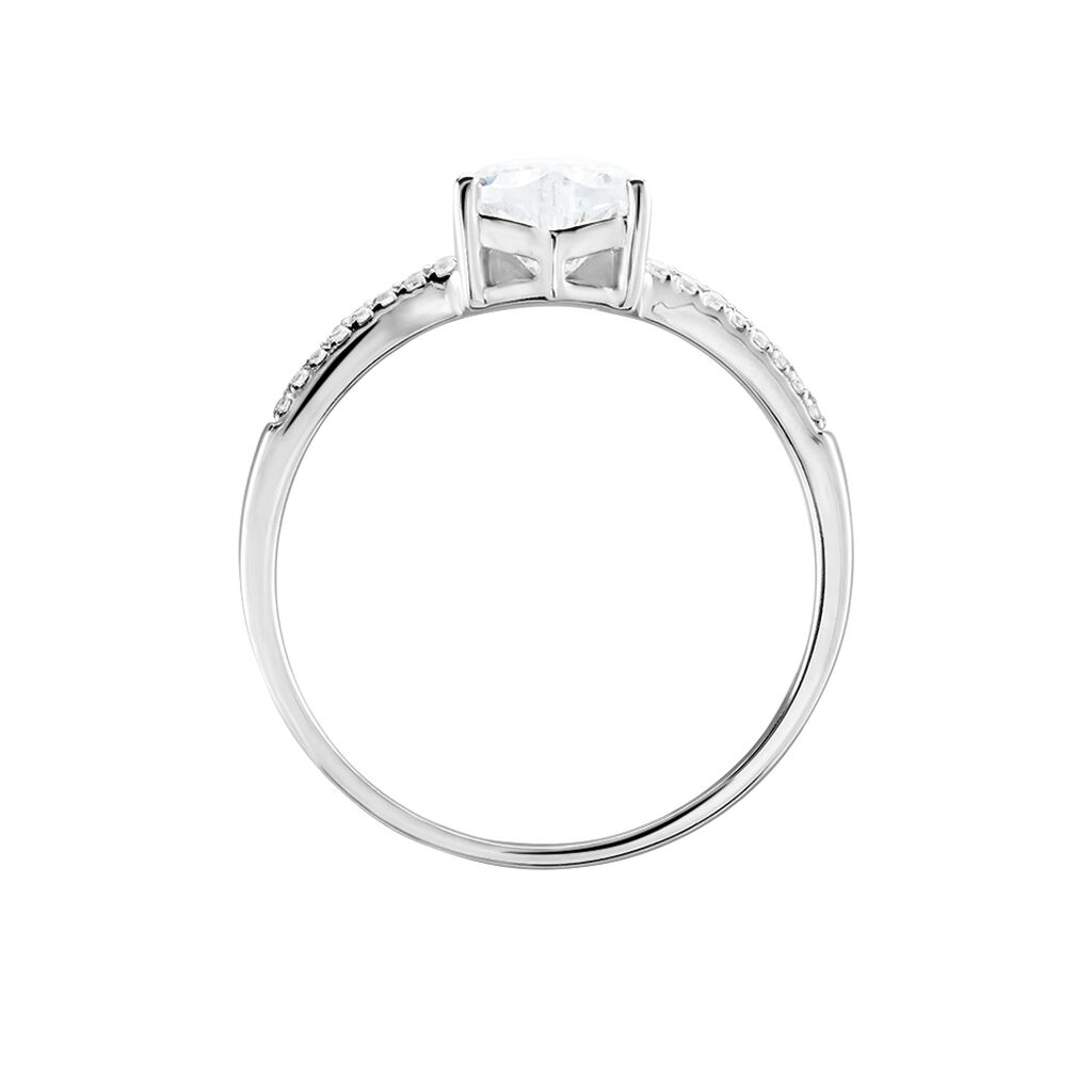 Bague Or Blanc Zandra Oxyde De Zirconium