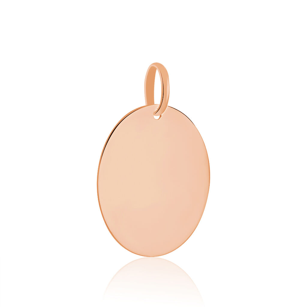 Pendentif Sirona Pastille Gravable Or Rose