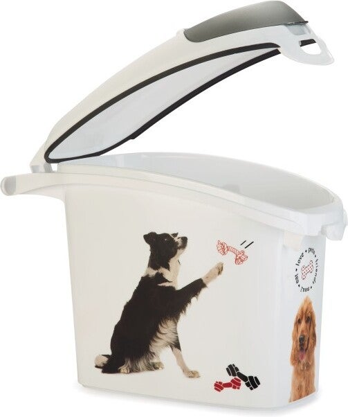 Curver voerton hond wit 15 L / 6 kg
