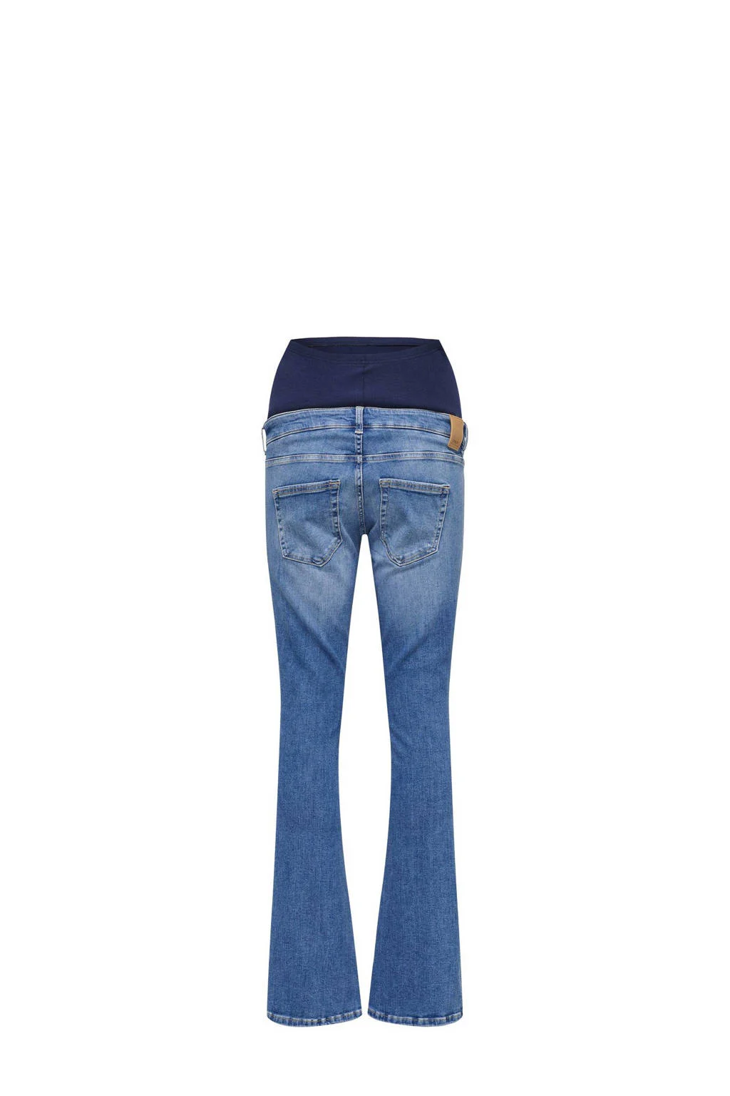 ONLY MATERNITY high waist zwangerschapskleding flared jeans medium blue denim