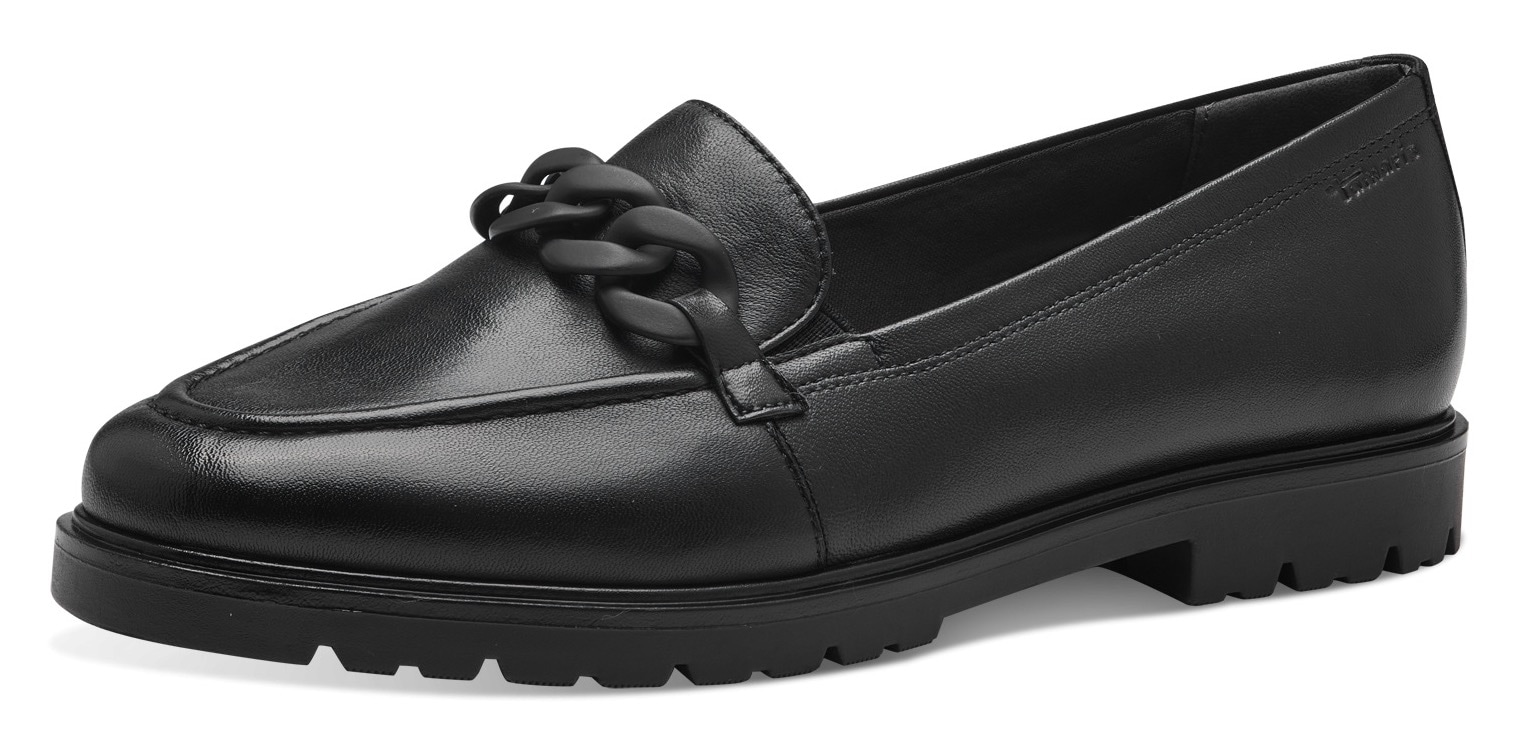 Tamaris Slipper  , Loafer, Halbschuh, Schlupfschuh mit eleganter Zierkette