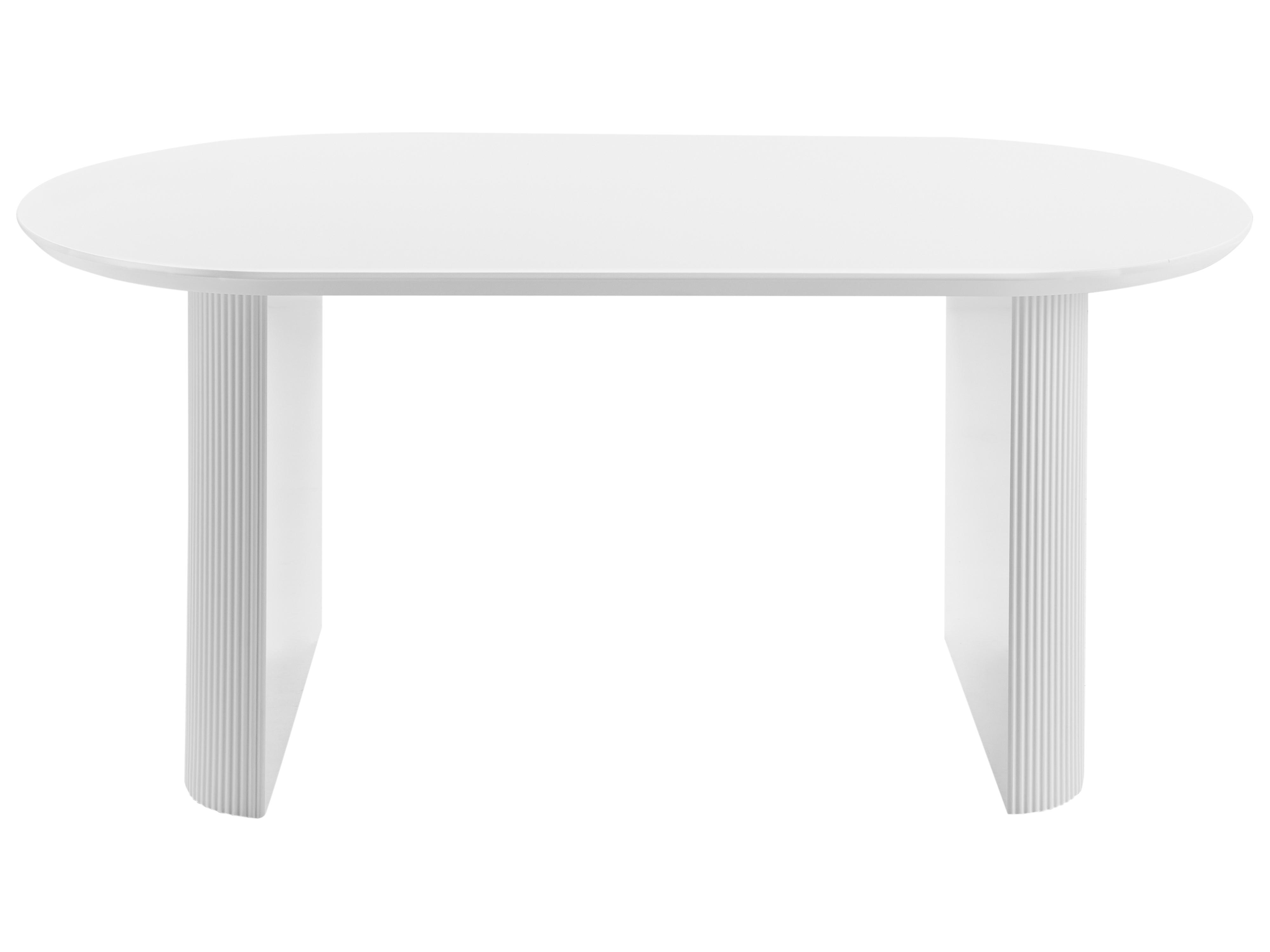 Eettafel MOBERLY Wit 90 cm 180 cm
