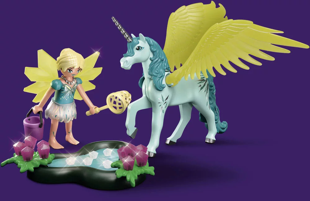 CRYSTAL FAIRY AVEC LICORNE -70809