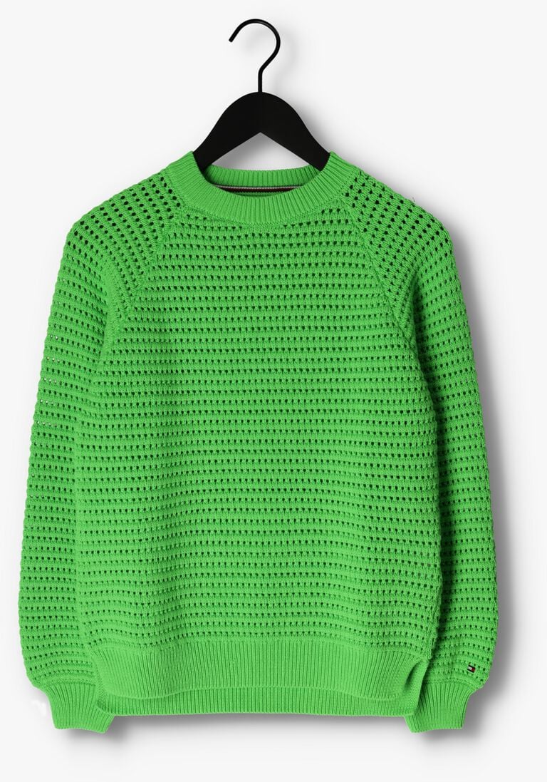 TOMMY HILFIGER groene tommy hilfiger sweater crochet sweater