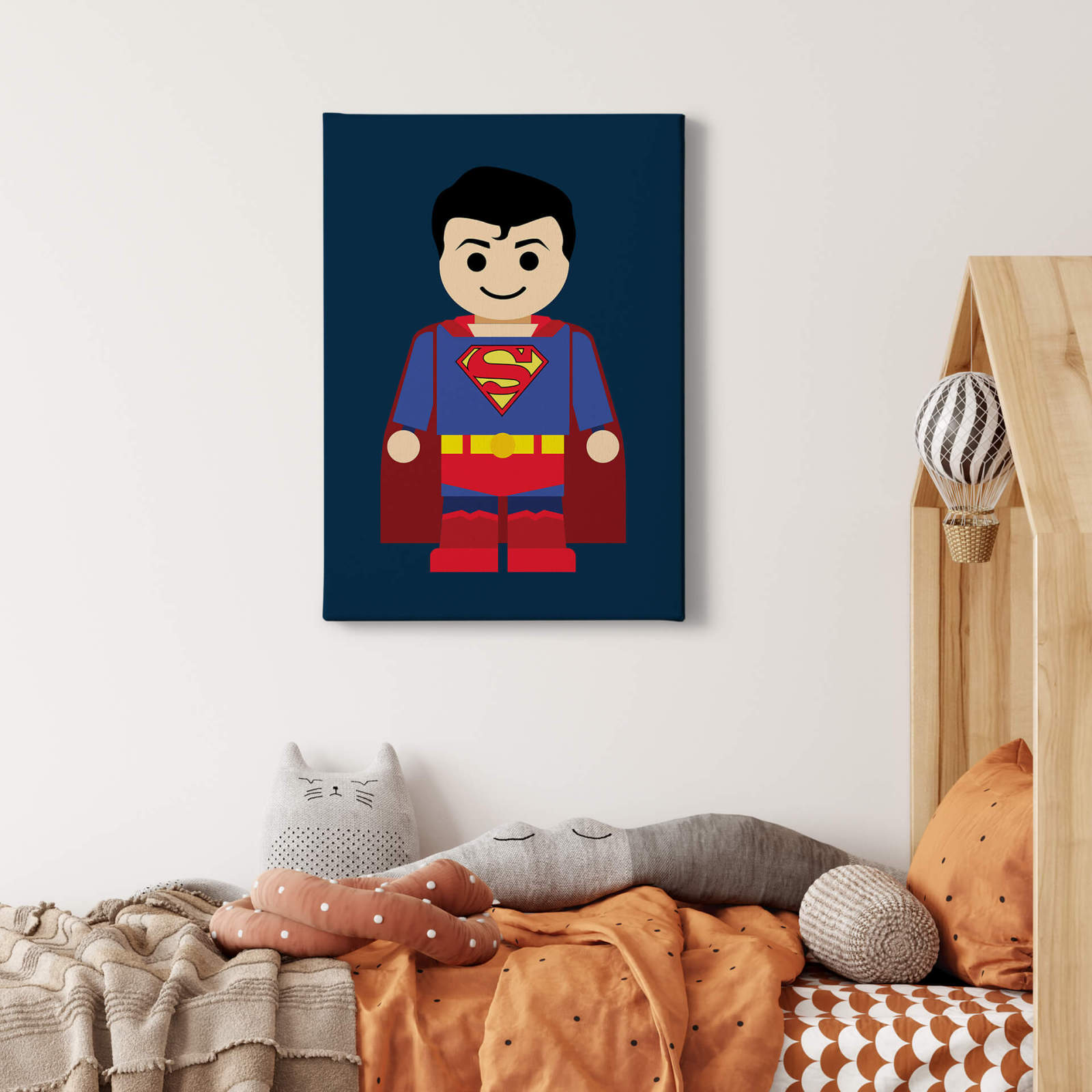 Leinwandbild SUPERMAN - rot-blau - 50x70 cm