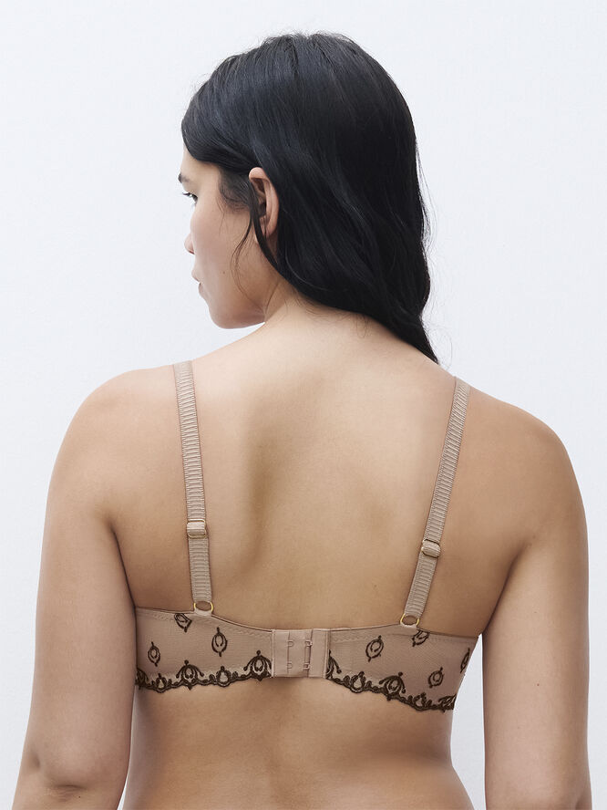 Chantelle Champs Elysées Half-Cup Balcony Bra Brun