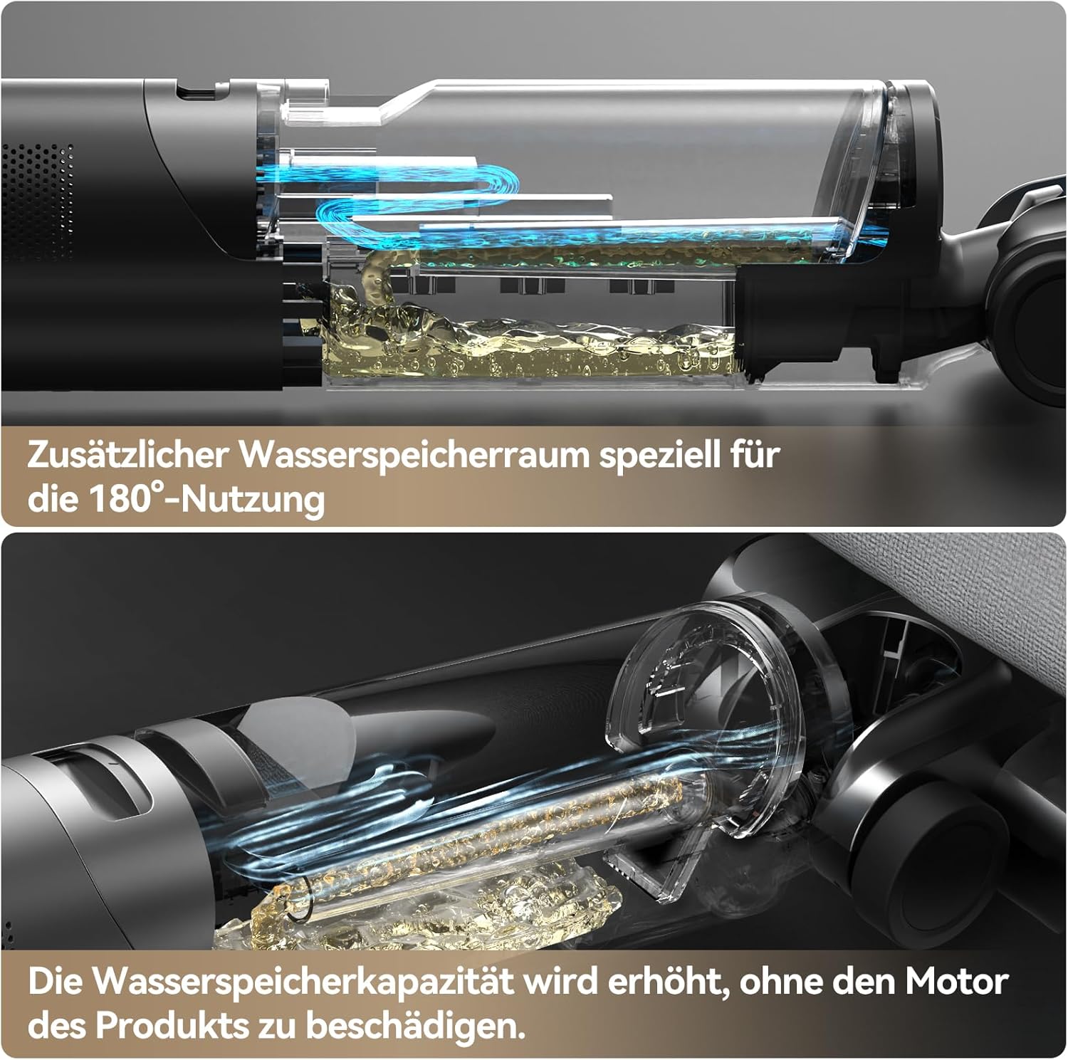 JONR 17000 Pa ED 12 Pro Max Nass Trockensauger (ED 12 Upgrade-Version), LCD-Display, 180°-Flachdesign, 40 Min Laufzeit, 70 °C Selbstreinigung, 5 Min FlashDry sowie Reinigung unter tief stehenden Böden