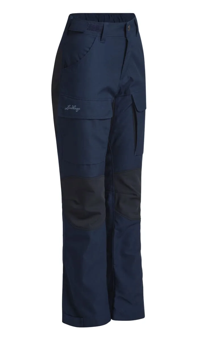 Lundhags Juniors' Fulu Rugged Stretch Hybrid Pant Light Navy/Deep Blue