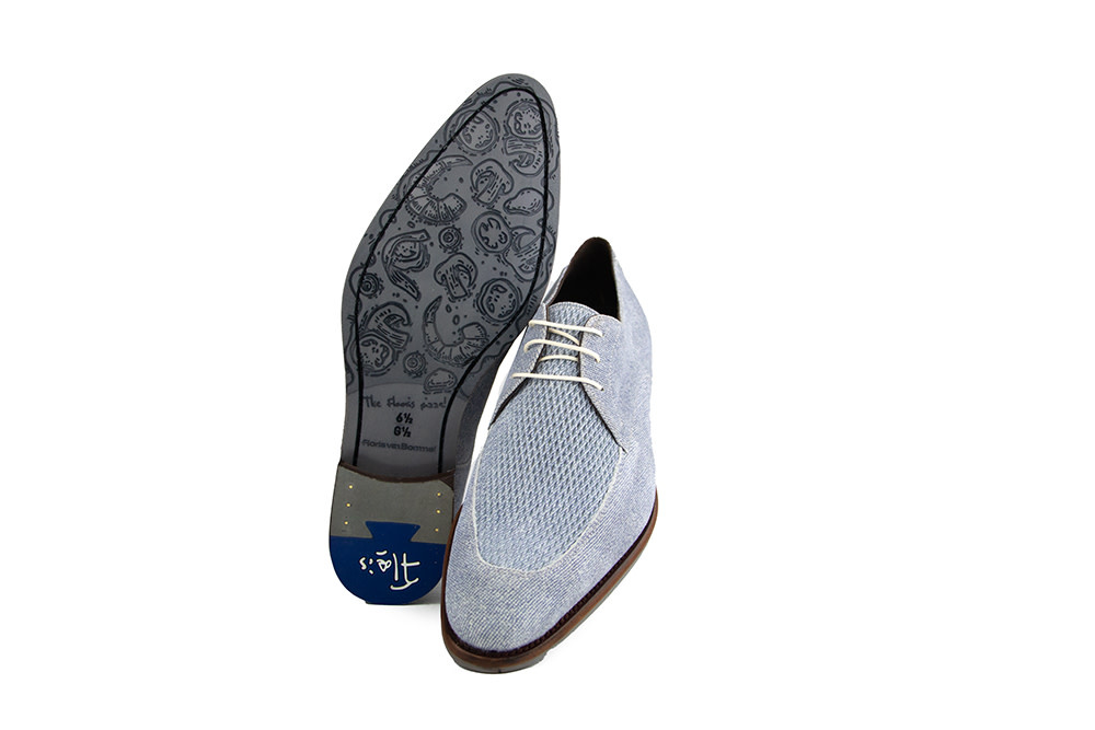 Floris van Bommel Veterschoen De Stapper 50.04 L.Blue
