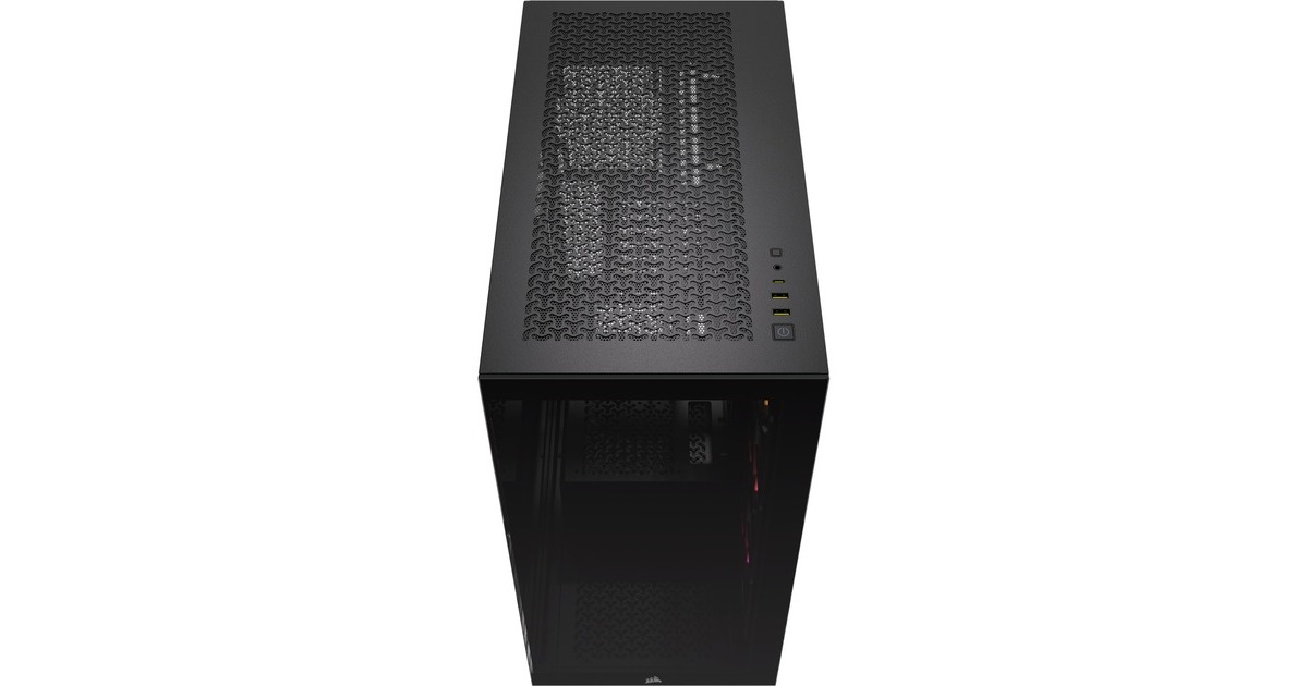 Corsair3500X ARGB midi tower behuizing  (Zwart | 2x USB-A | 1x USB-C | RGB | Tempered Glass)