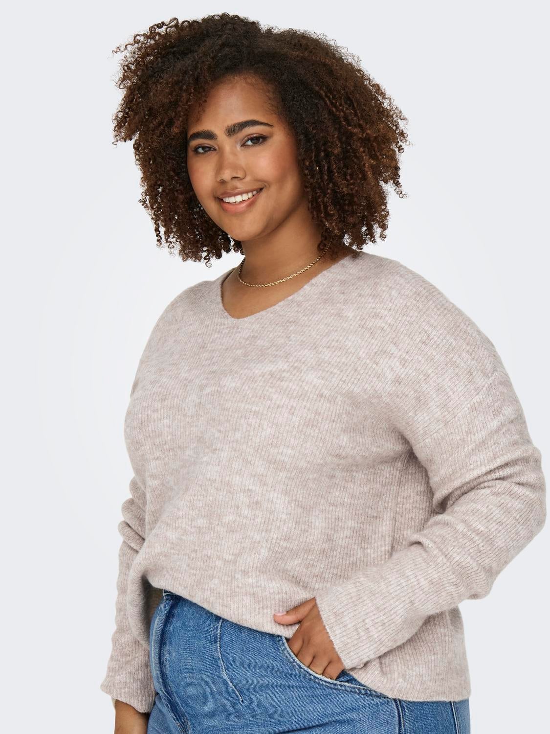 CARCAMILLA Strickpullover Pumice Stone
