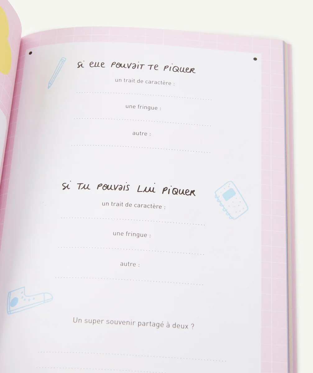 MINUSLE CAHIER D'AMITIÉ GANG DE FILLES