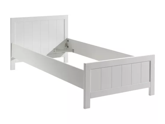 GASTON - Lit 90x200cm + Chevet + Armoire 2 Portes + Bureau