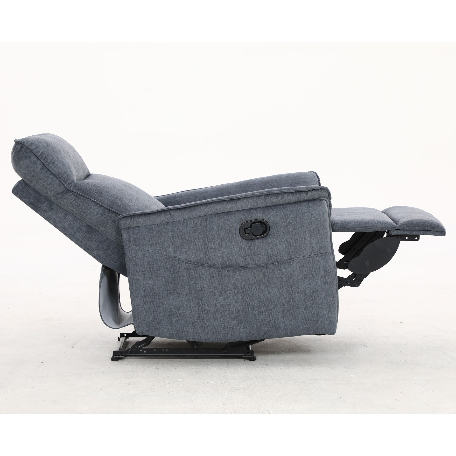 TV-Sessel - navy - Taschenfederkern - manuell verstellbar