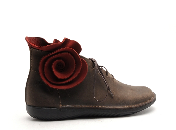 Loints boots bottine plates femme 68463 marron
