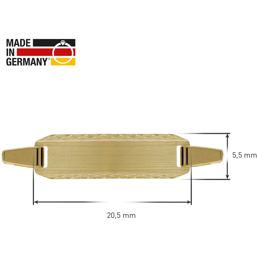 trendor Kinder Gravur-Armband Gold 333  8K Armband 14 cm gold