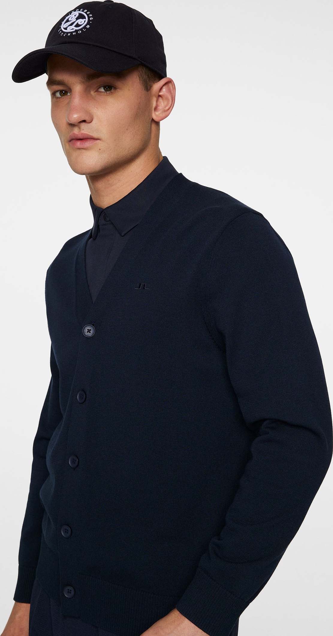 Jarred Knitted Cardigan Herre JL Navy