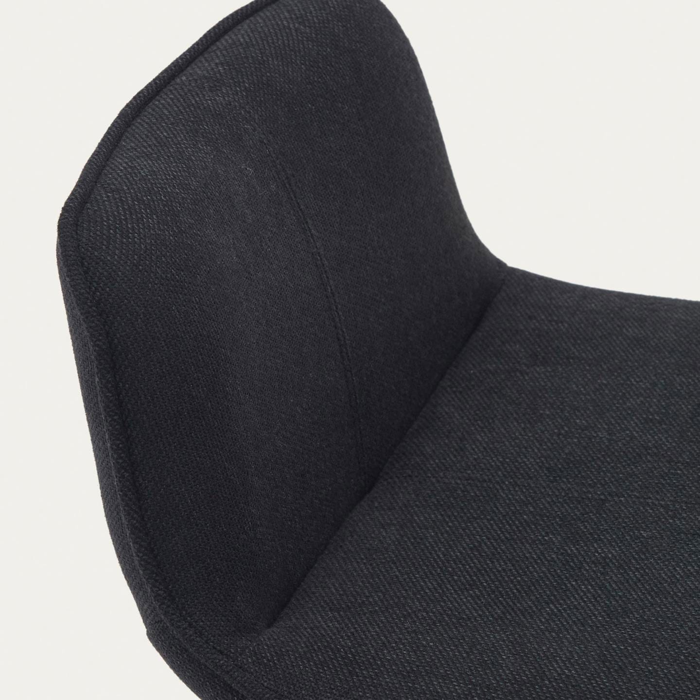 Kave Home Barhocker ZENDA schwarz/mattschwarz