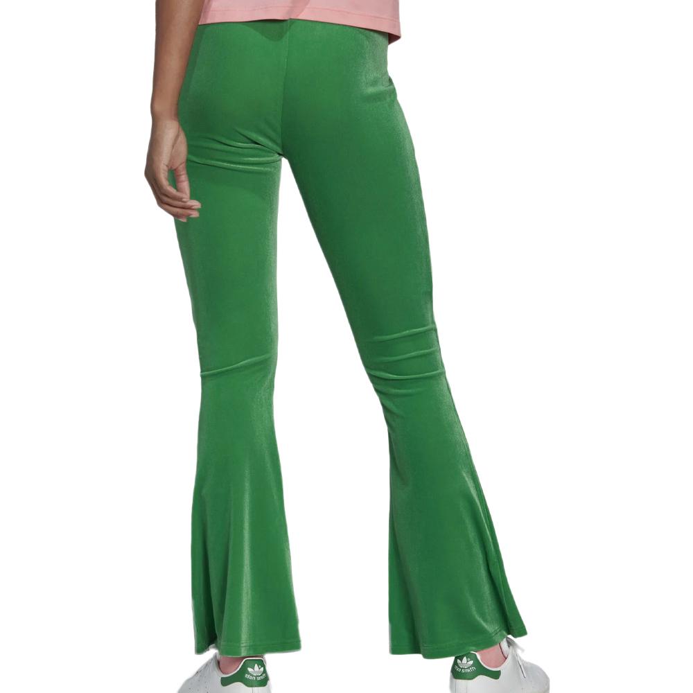 Adidas Legging Velours Vert Femme Adidas Flared
