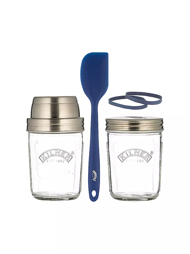 KILNER Sauerteig-Starter-Set 2 x 0,35l transparent