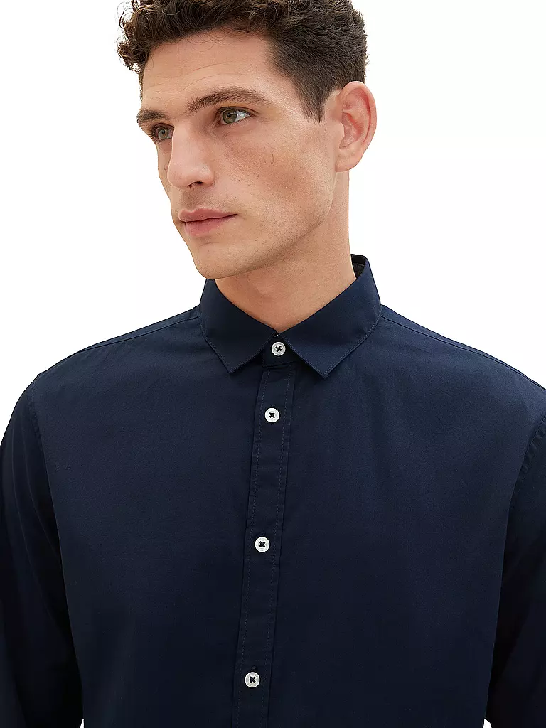 TOM TAILOR Hemd Regular Fit blau