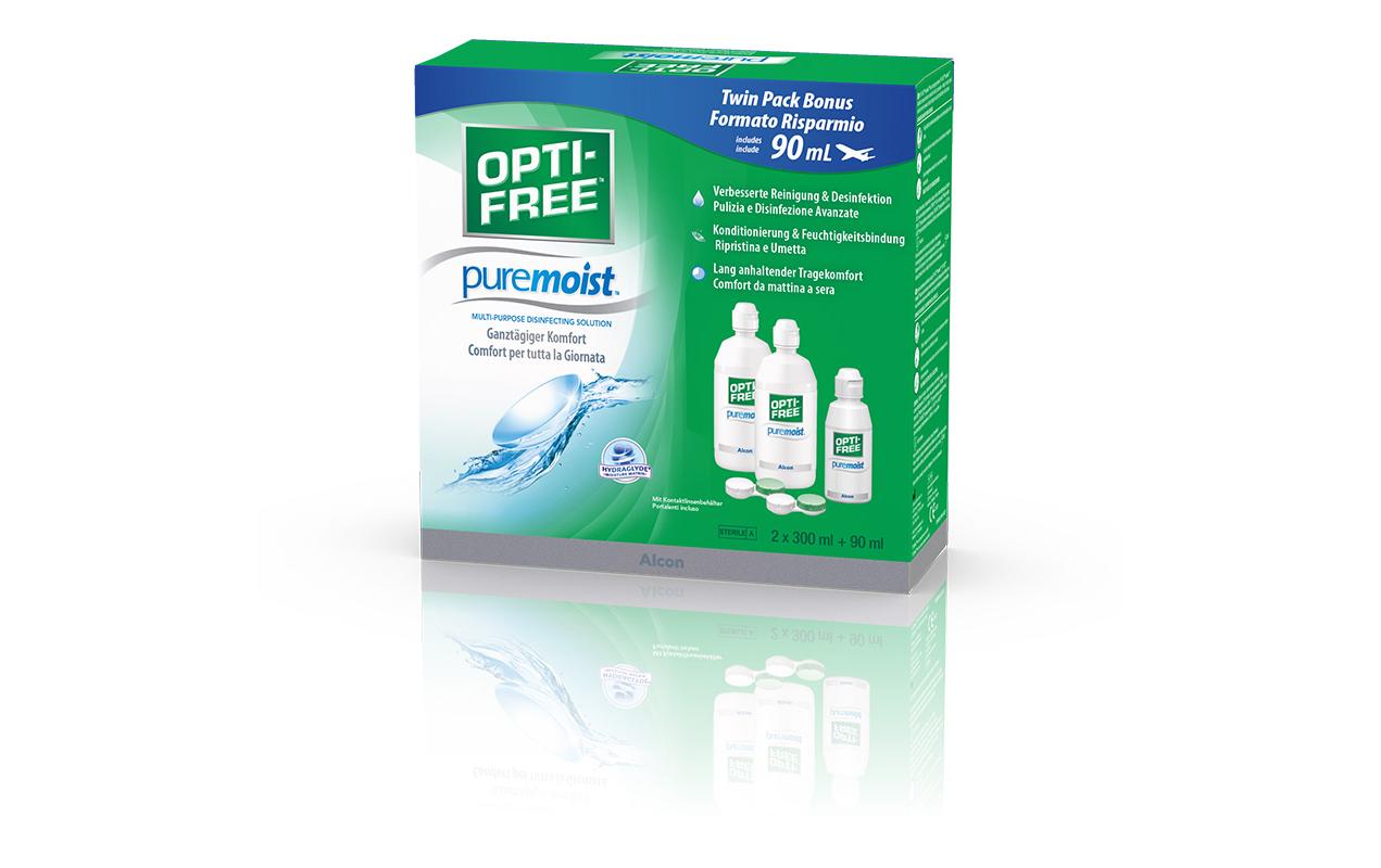 PureMoist 2 x 300 ml + 90 mlKontaktlinsenpflegemittel
