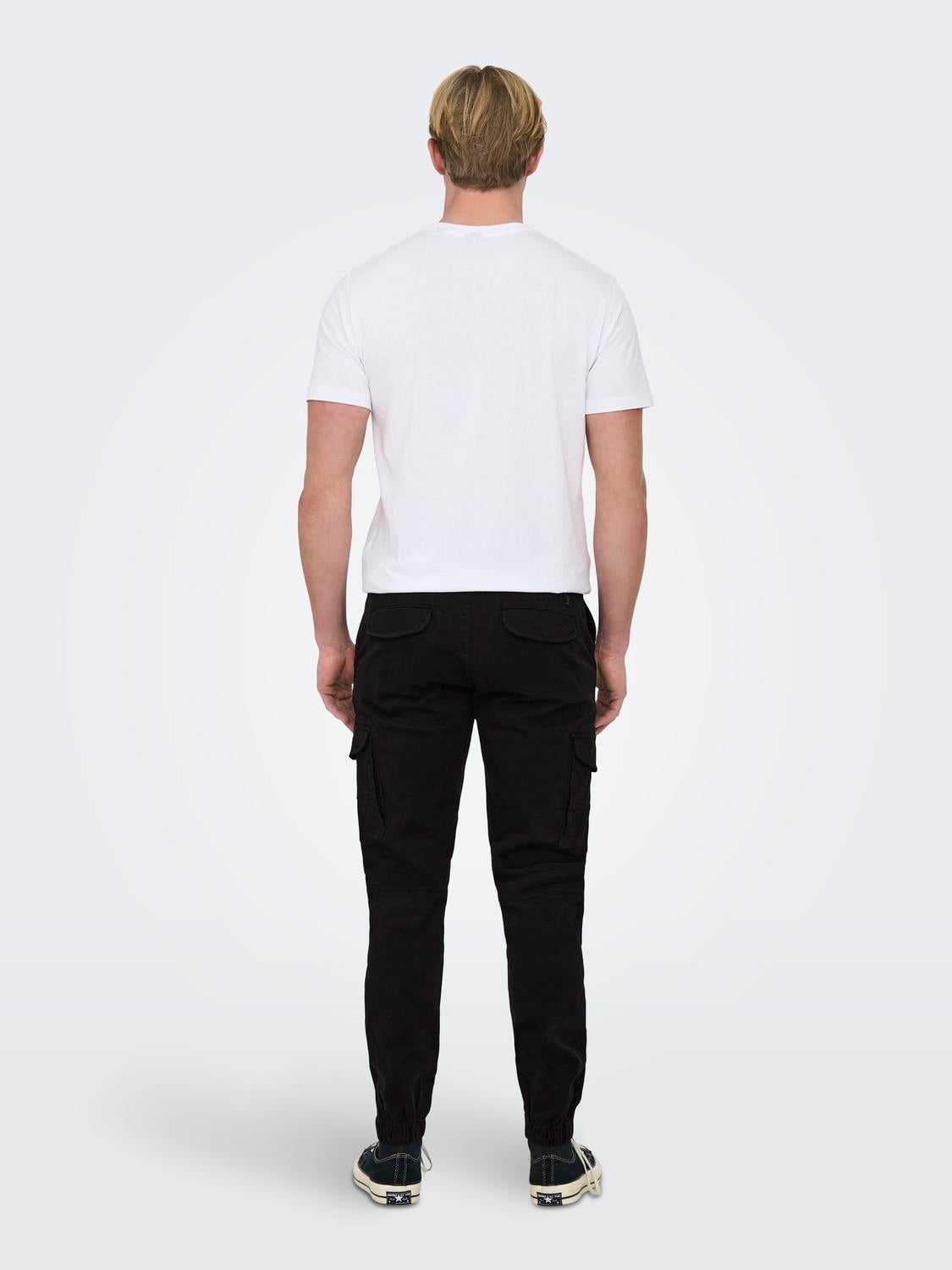 ONSCARTER Verjüngt Cargo-Hose Black