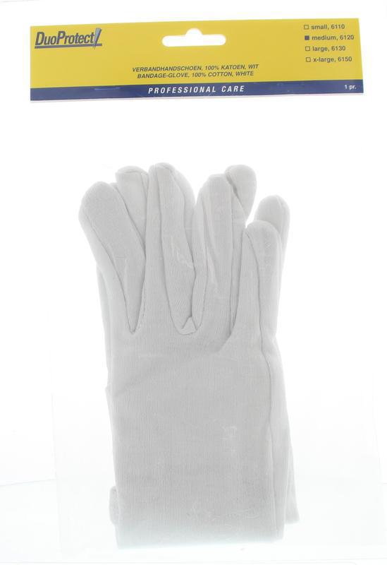 DuoProtect Handschoen katoen medium 1paar