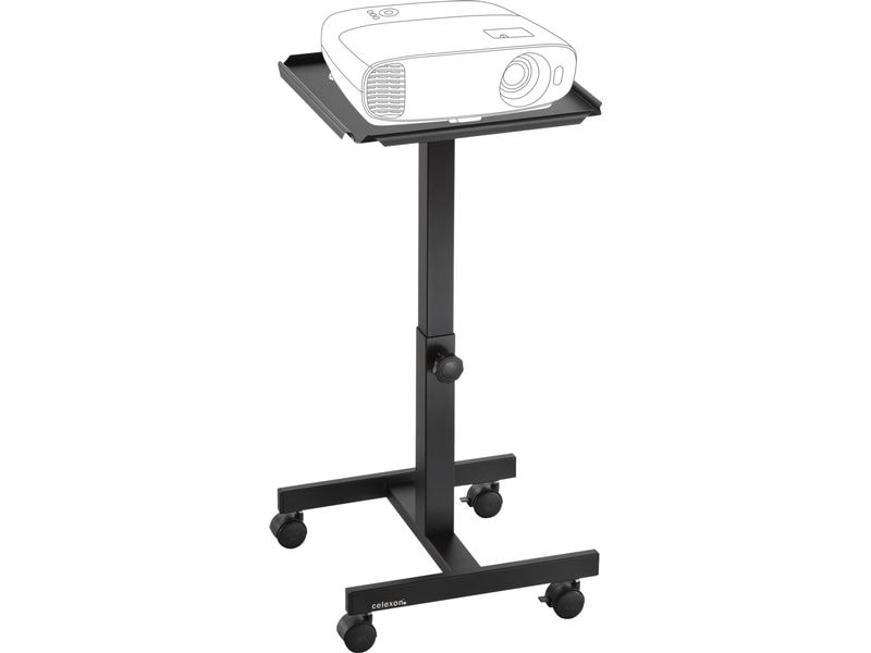 Celexon Projektionstisch PT1010B Schwarz Mobiler Projektor-Tisch