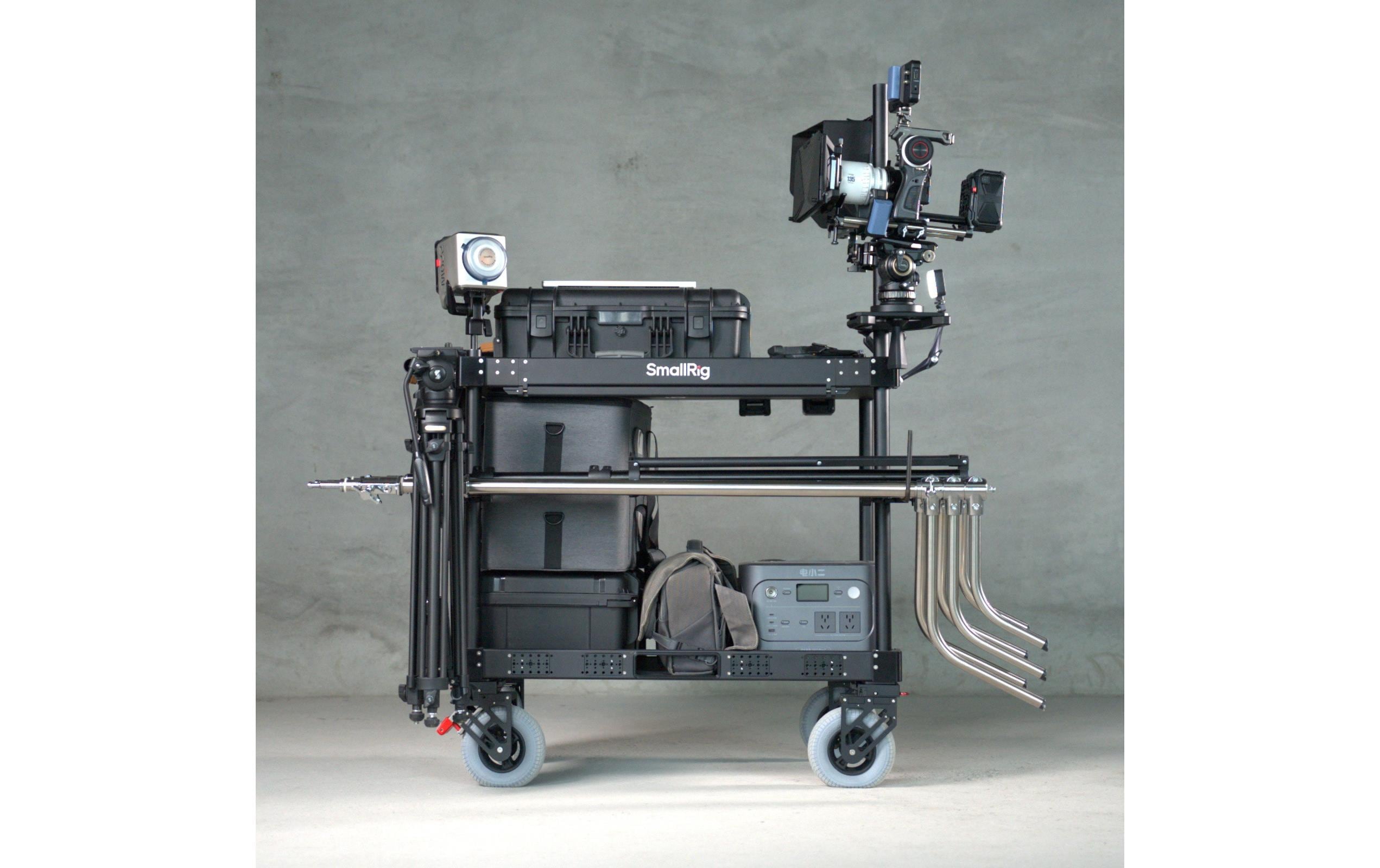 36″ Lightweight Video Production Camera Cart<br>Vielseitiger Transport- und Arbeitswagen für Videoproduktionen