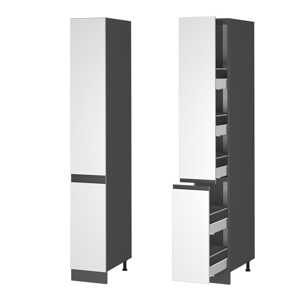 Vicco Apothekerhochschrank Küchenschrank Küchenmöbel R-Line J-Shape Anthrazit Weiß 30 cm modern
