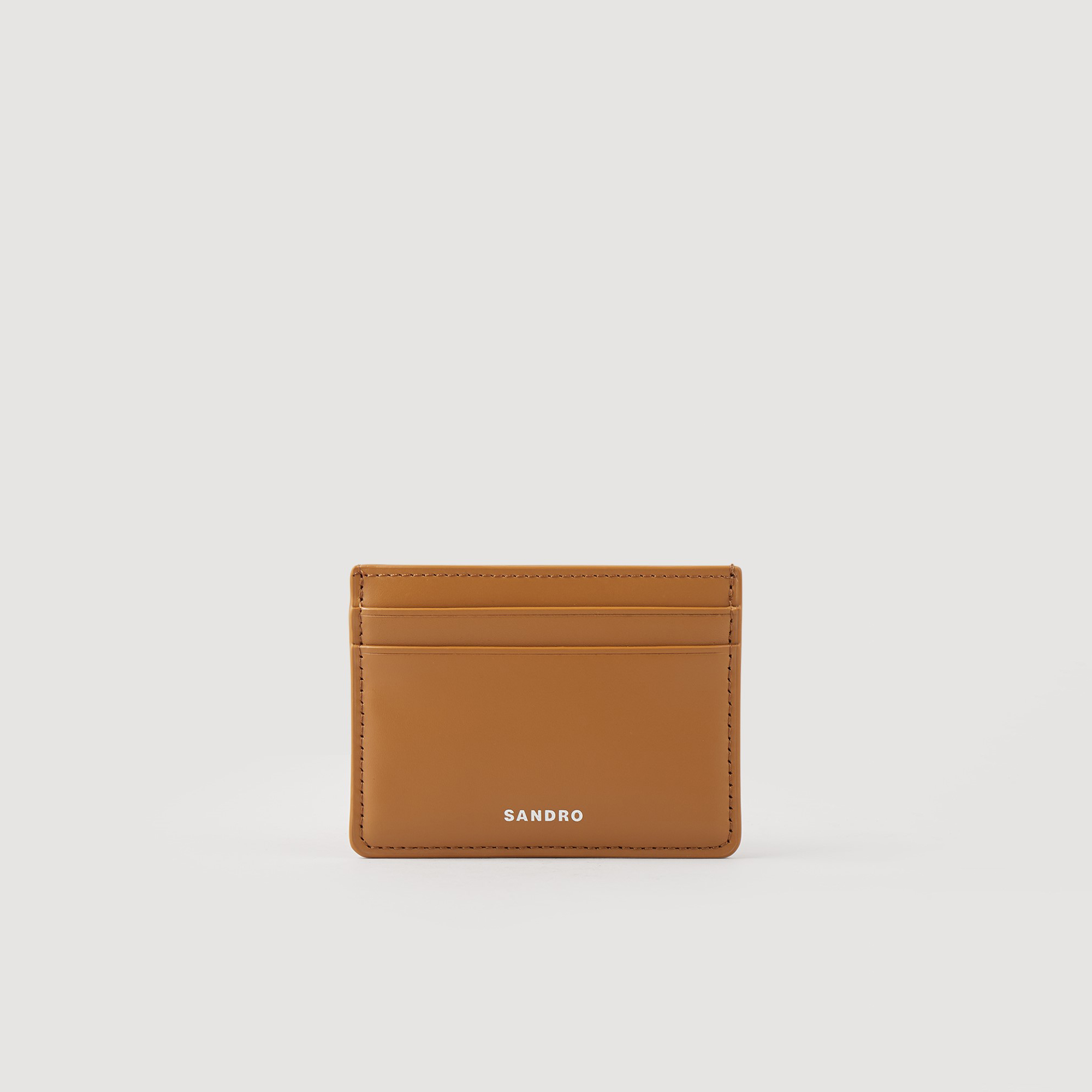Porte-cartes en cuir lisse