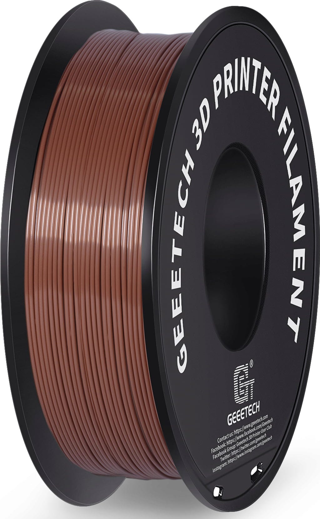 GEEETECH  PLA Brown, 1,75 mm / 1000 g    Leicht druckbares Filament mit geringen Fertigungstoleranzen