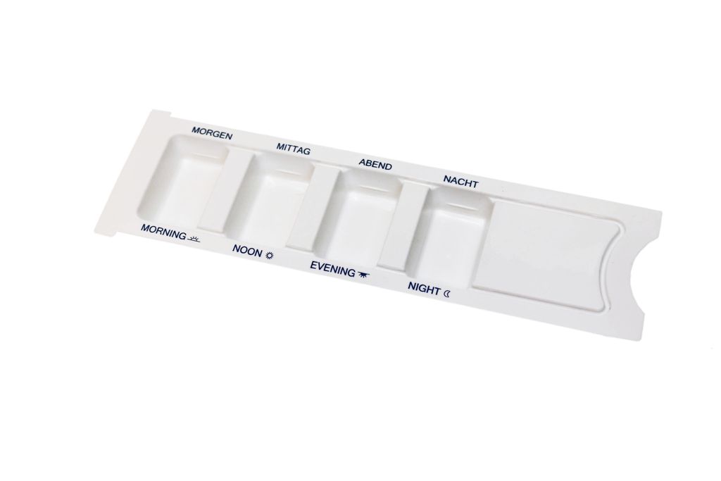 Hasemed Medikamentendispenser 4 Fächer, für 1 Tag