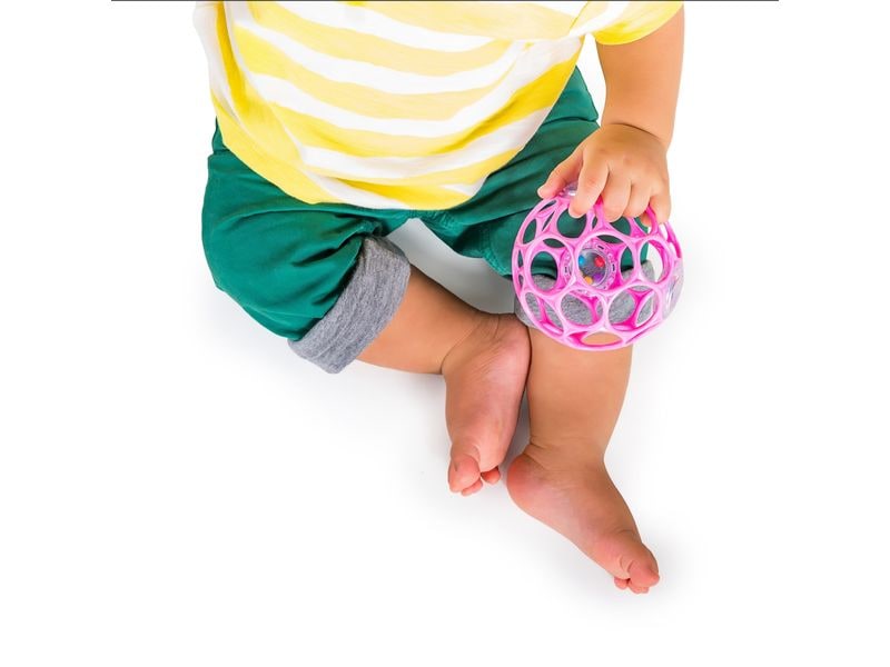 Oball Beschäftigungsspielzeug Rattle Pink Vielseitiges Spielzeug für Kinder