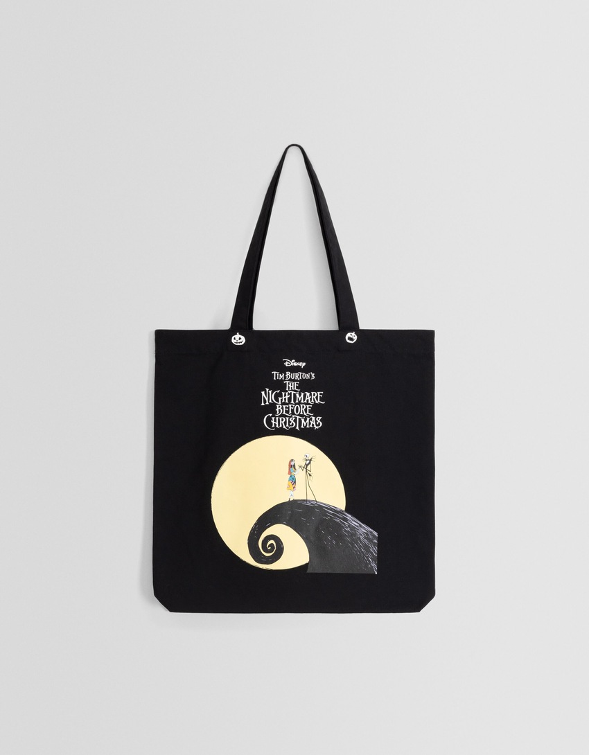Bolsa de tecido com estampa de O Estranho Mundo de Jack