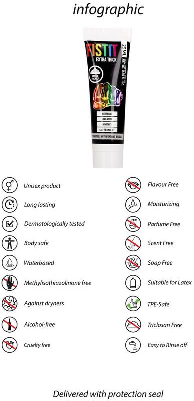Shots - Fist It PHA337 - Extra Thick Glijmiddel - Rainbow - 0.8 fl oz / 25 ml