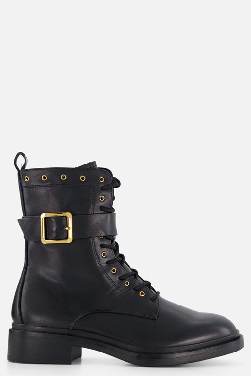 Tamaris Veterboots zwart Leer