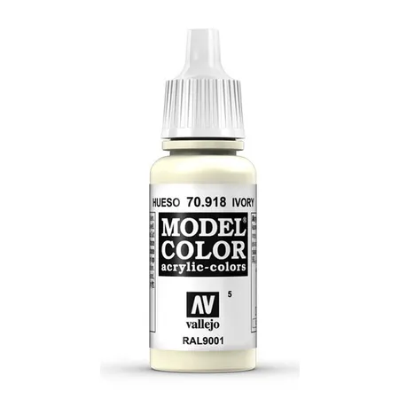 Vallejo Model Color770918 - Elfenbein, Matt, 17 ml