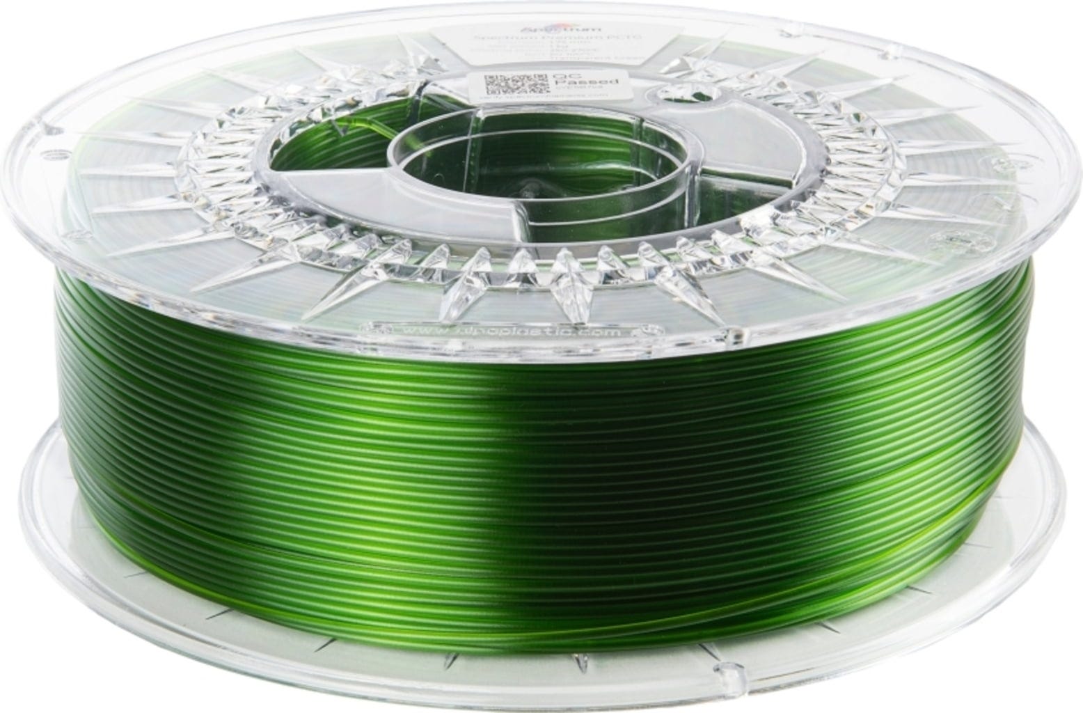Spectrum  Premium PCTG Transparent Green, 1,75 mm / 1000 g    Hochwertige Alternative zu PET-G