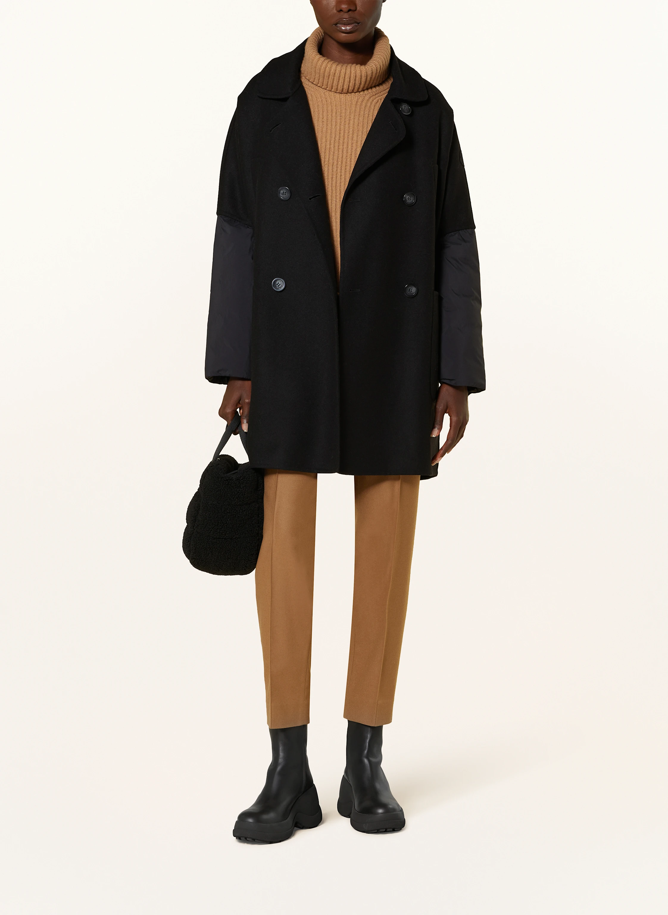 MONCLER Daunenmantel GRANGENT im Materialmix