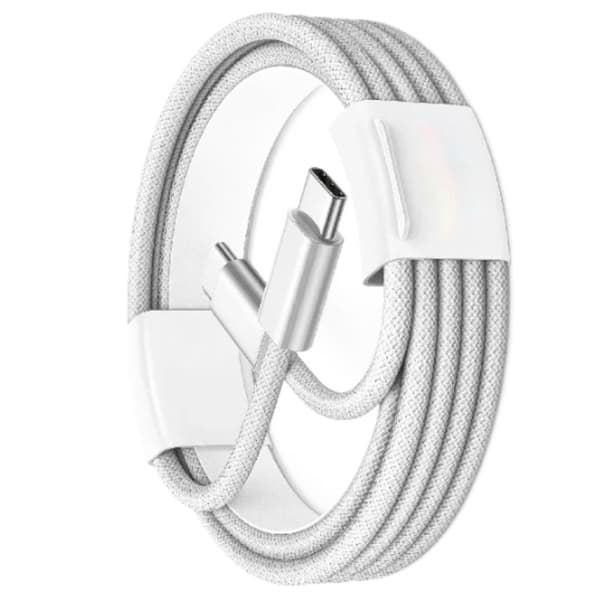 2-pakning USB C til USB C-kabel, 60 W hurtiglading kabel for iPhone 15/16