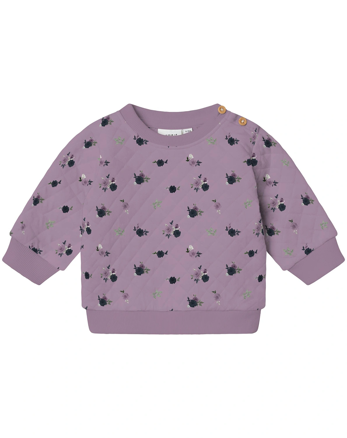 Sweatshirt NBFRAYIA FLOWERS in lavender mist