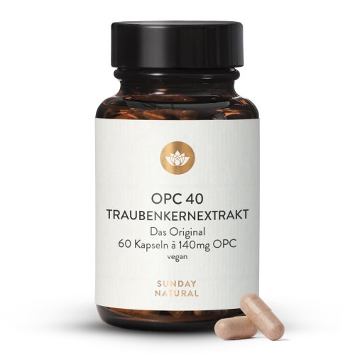 Sunday Natural Products OPC40 Premium Traubenkernextrakt