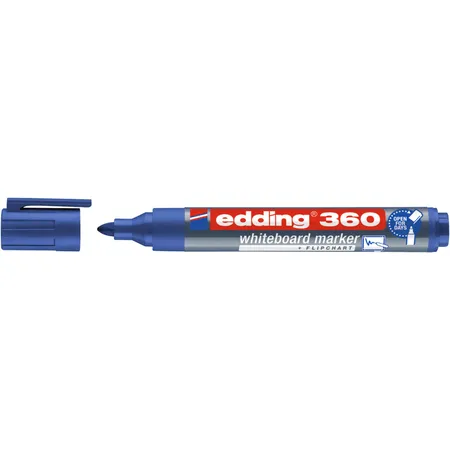 edding 360 Whiteboardmarker, 1.5-3mm, Rundspitze, blau
