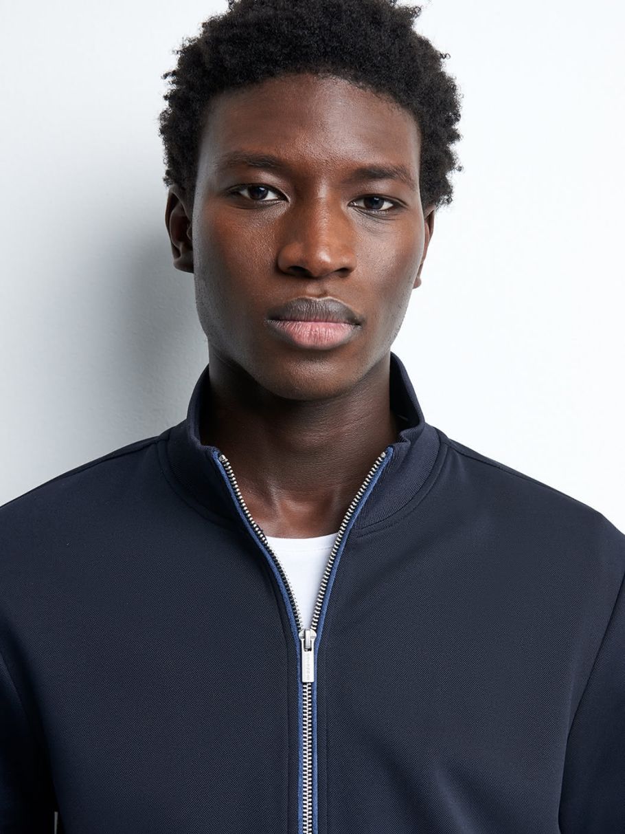 Veste légère col montant uni
