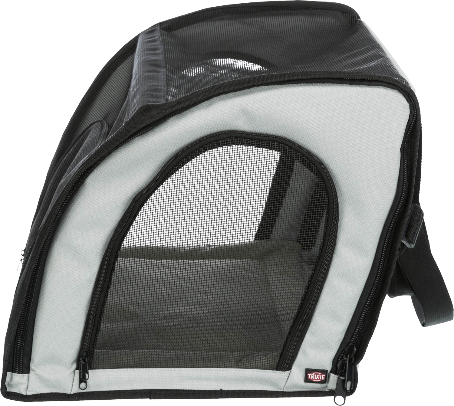 Jollypaw Hunde Autositz 44×37×40 cm grau/schwarz